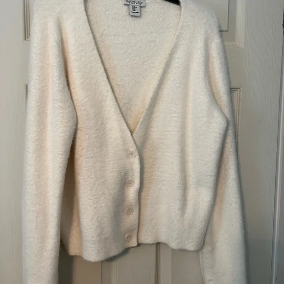 Rachel Zoe Cream Cardigan Sweater - Picture 1 of 6